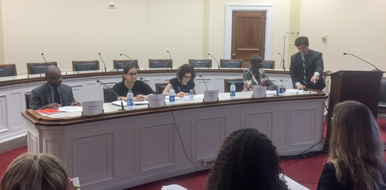 Africa Program Director Monde Muyangwa Moderates Congressional Briefing on Human Rights and Security Concerns in English Speaking Cameroon