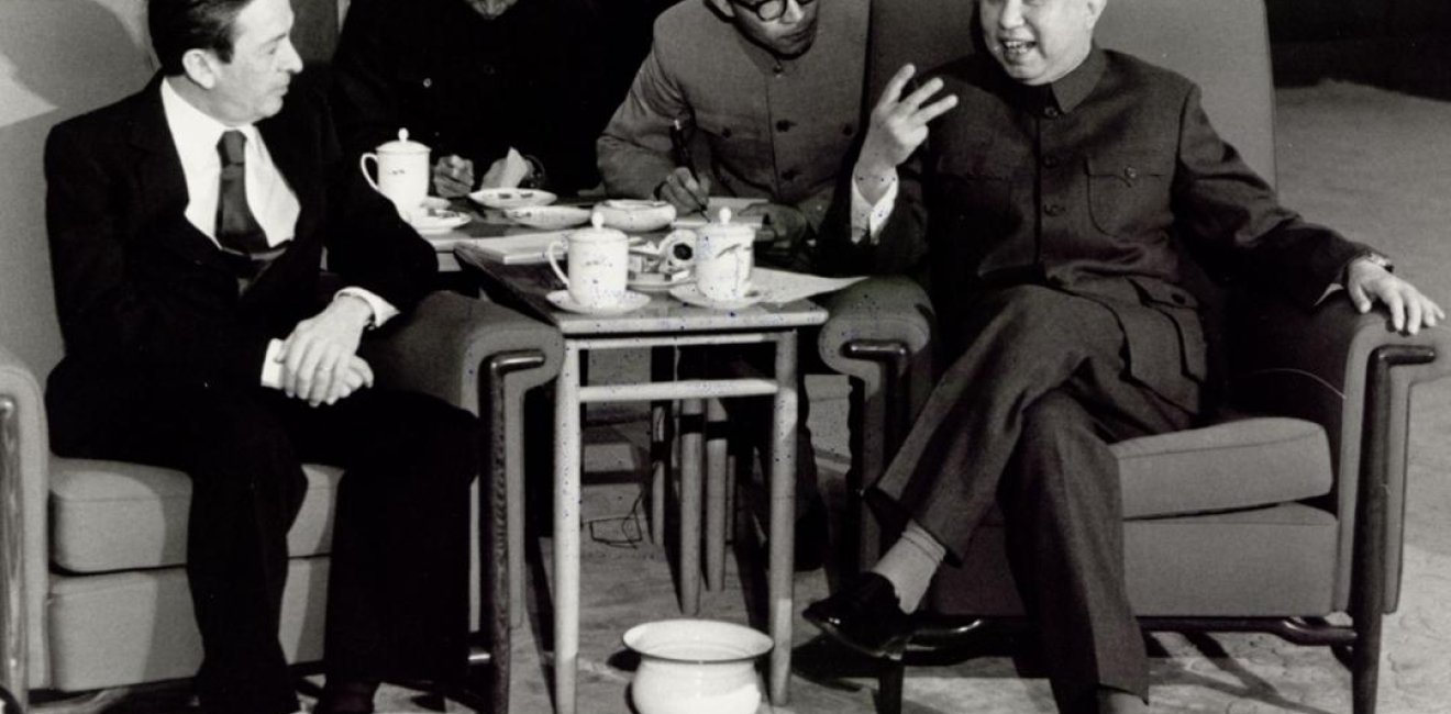 Enrico Berlinguer and Hua Guofeng meet in April 1980