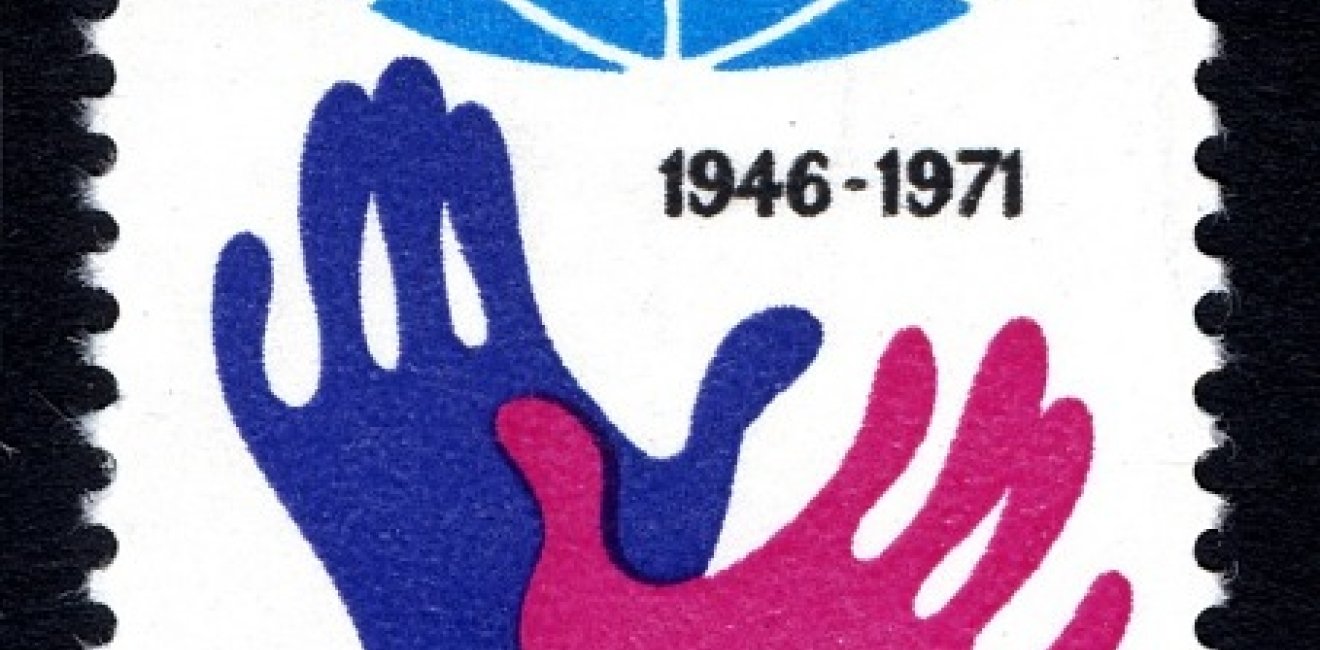 A stamp commemorating CARE