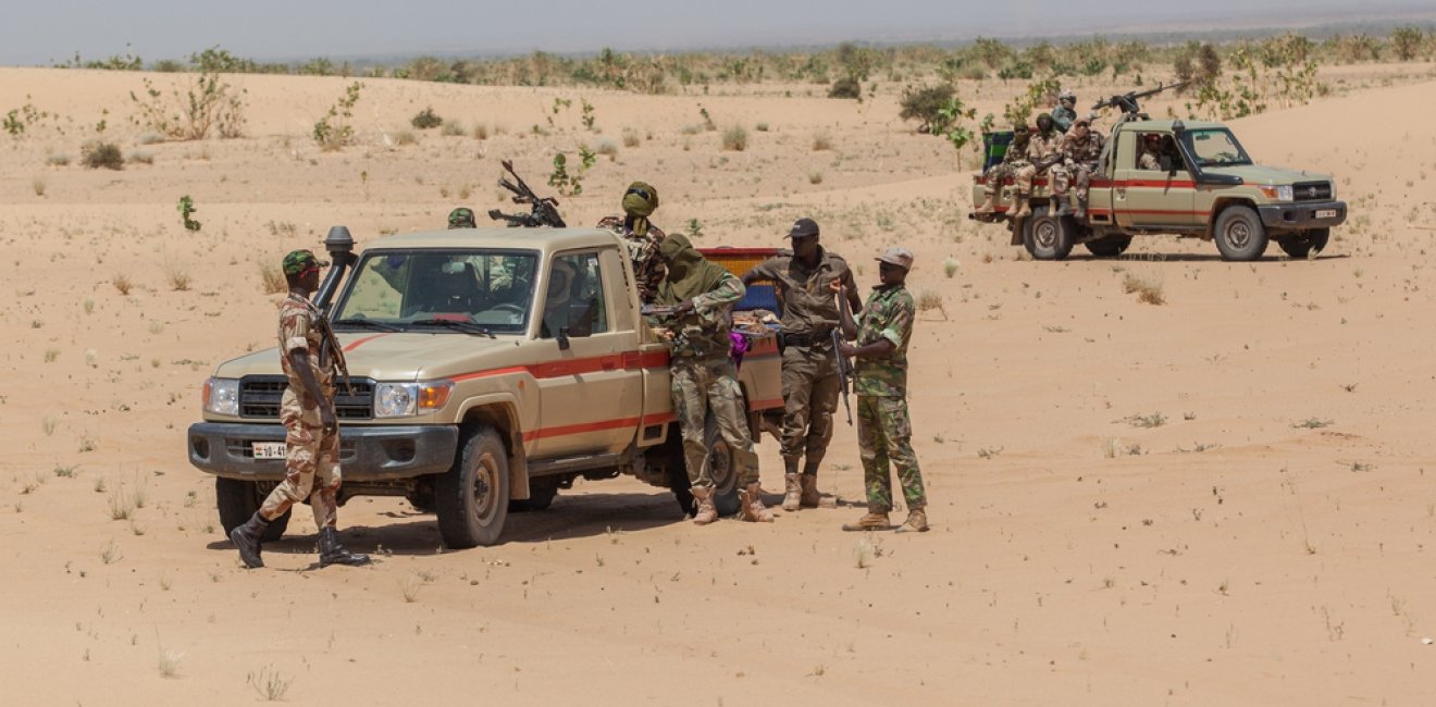 Soldiers in Desert