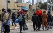 Palestinians are trying to return to their homes and property after the Israeli army withdrew from some areas, on Khan Yunis the southern Gaza Strip, on February 2, 2024.