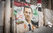 A Poster of President Bashar Al Assad in Damascus