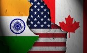 Canada, India, United States Flags