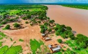 Flooded rice fields in Chad