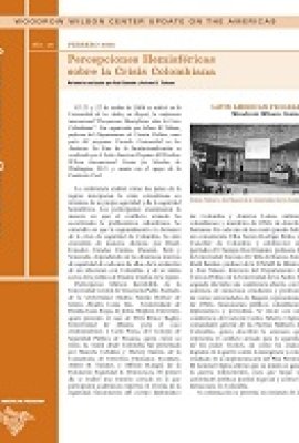 Percepciones Hemisfericas sobre la Crisis Colombiana