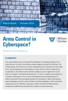 Arms Control in Cyberspace?