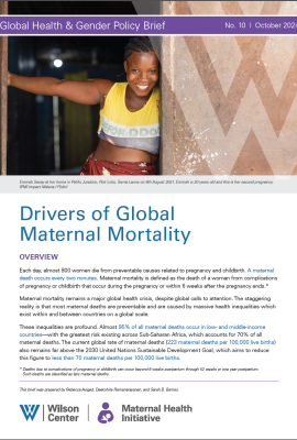 Page 1 of MHI Maternal Mortality Policy Brief