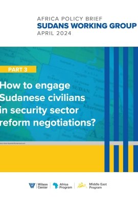 How to engage Sudanese civilians in security sector reform negotiations?