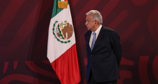 AMLO with flag