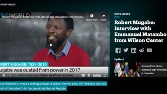 SVNP Scholar Dr. Matambo Joins TRT World to Discuss the Death of Zimbabwe’s Former President Robert Mugabe