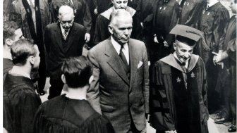 Secretary of State George Marshall at Harvard University