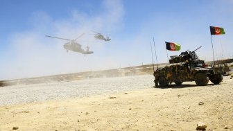 Afghan soldiers in Afghanistan.