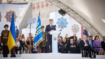 President Volodymyr Zelensky took part in the festive Parade of Troops on the occasion of the 30th anniversary of Ukraine's independence.