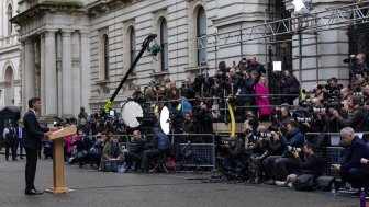 Prime Minister Rishi Sunak arrives at No10 Downing Street