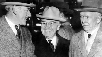 Truman with Acheson and Marshall, December 26, 1950