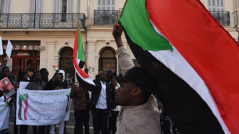 Peaceful demonstration in support of the mobilization against the dictatorship of Al-Bashir in Sudan