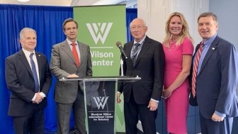 Andrew Rudman, Ambassador Moctezuma, Ambassador Salazar, Britton Mullen, and Ambassador Mark Green at the Wilson Center