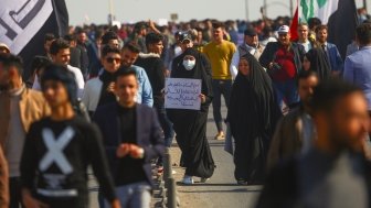 Iraqi Girl Protest