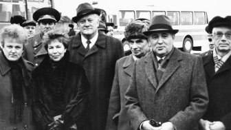 1990 Mikhail Gorbachev's visit to Lithuania, in an attempt to mitigate Lithuania‘s requests for independence.