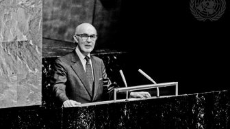 Ambassador Alfonso Garcia Robles at the UNGA, 1974