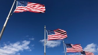 U.S. flags