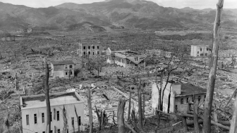 Ruins Nagasaki Japan After Atomic Bombing