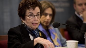 Dr. Philippa Strum Speaking at a Wilson Center Event