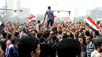 Protesters in Tahir Square