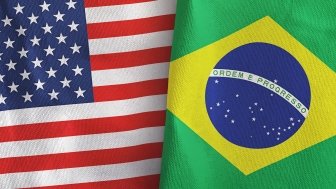 US Brazil Flags