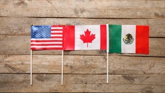 flags of us mexico and canada