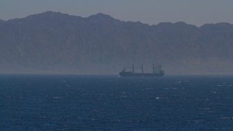 Container Ship in the Red Sea