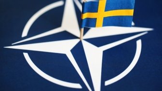 NATO and Sweden's flags