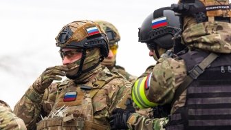 Russian soldiers in uniform