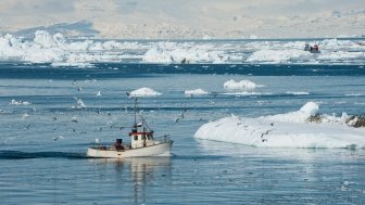 Fishing boat in Greenland