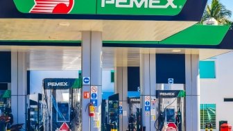 Mexican Pemex shop store at Pemex petrol gas station in Puerto Escondido Zicatela Mexico.