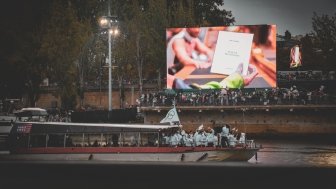 Refugee Olympic Team on the Seine