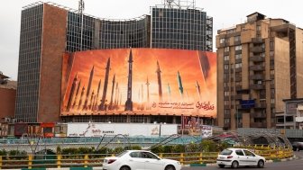 Missiles Billboard in Tehran