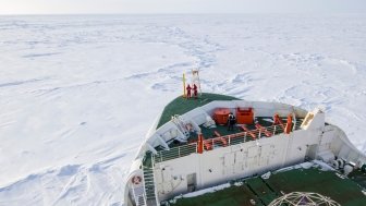 Icebreaker in Polar waters picture