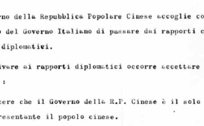 Negotiating Sino-Italian Normalization, 1968-1970