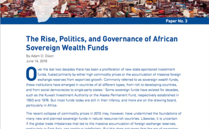 The Rise, Politics, and Governance of African Sovereign Wealth Funds