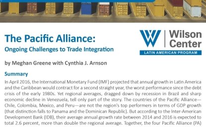 The Pacific Alliance: Ongoing Challenges to Trade Integration