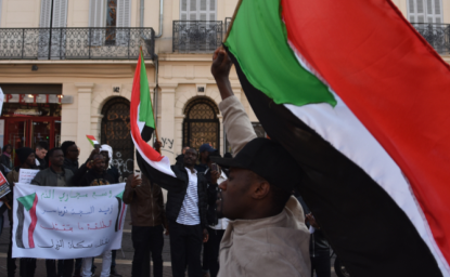 Peaceful demonstration in support of the mobilization against the dictatorship of Al-Bashir in Sudan