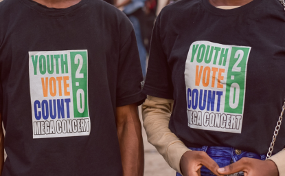 Youth Vote Count Mega concert organized by EU, INEC at Tafawa Balewa square in Lagos, Nigeria