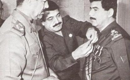 Saddam Hussein and brother-in-law Adnan Khairallah