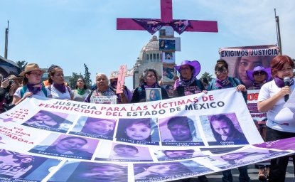 Women protest femicides in Mexico