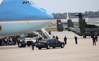 Air Force One on tarmac