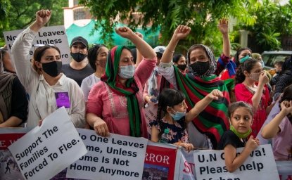 Afghan Women Protest in India