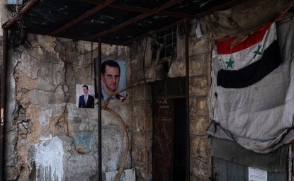 Assad Posters on Walls