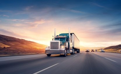 Truck on Highway