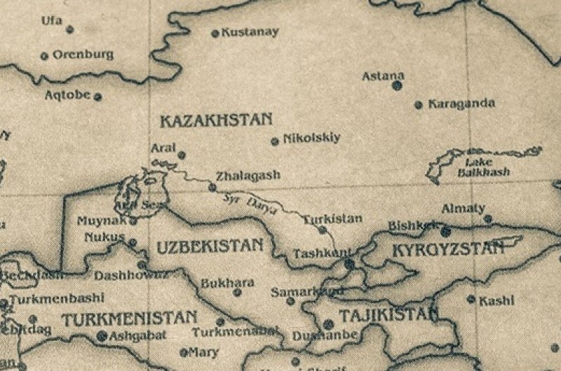 Map of Central Asia